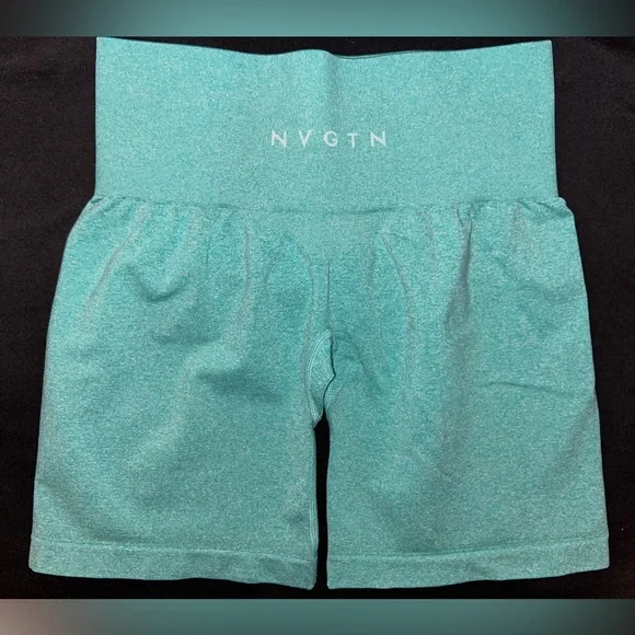 NVGTN Pro Seamless Shorts - S - Turquoise - Picture 2 of 4